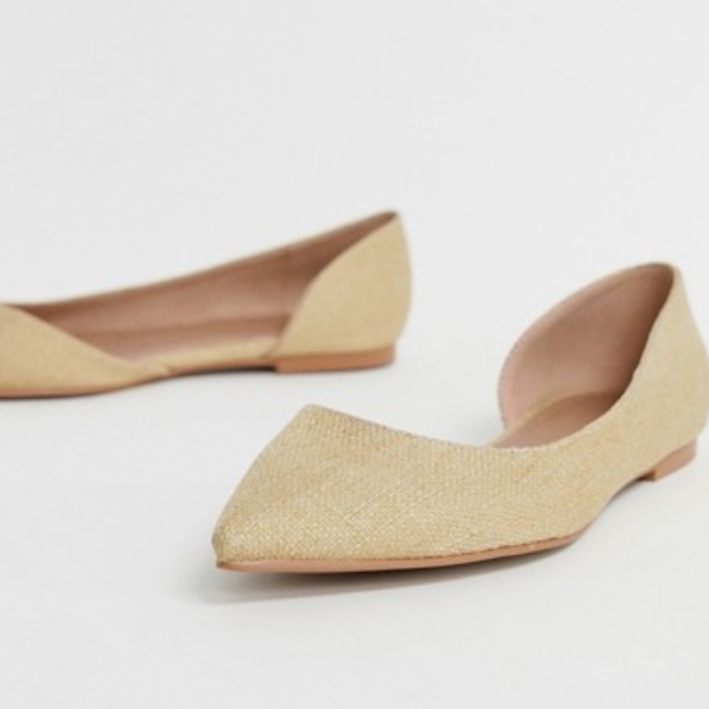 NEW ASOS Wide Fit Virtue d'orsay Pointed Flats